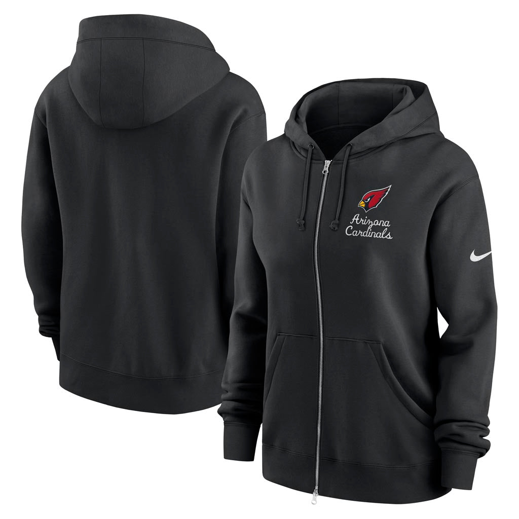 NFL Arizona Cardinals Women's Nike Rewind Phoenix Full-Zip Hoodie - Black