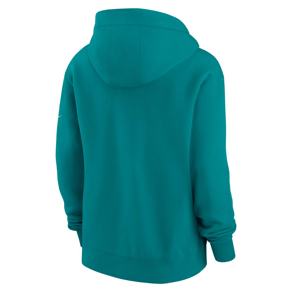 NFL Miami Dolphins Women's Nike Rewind Phoenix Full-Zip Hoodie - Teal