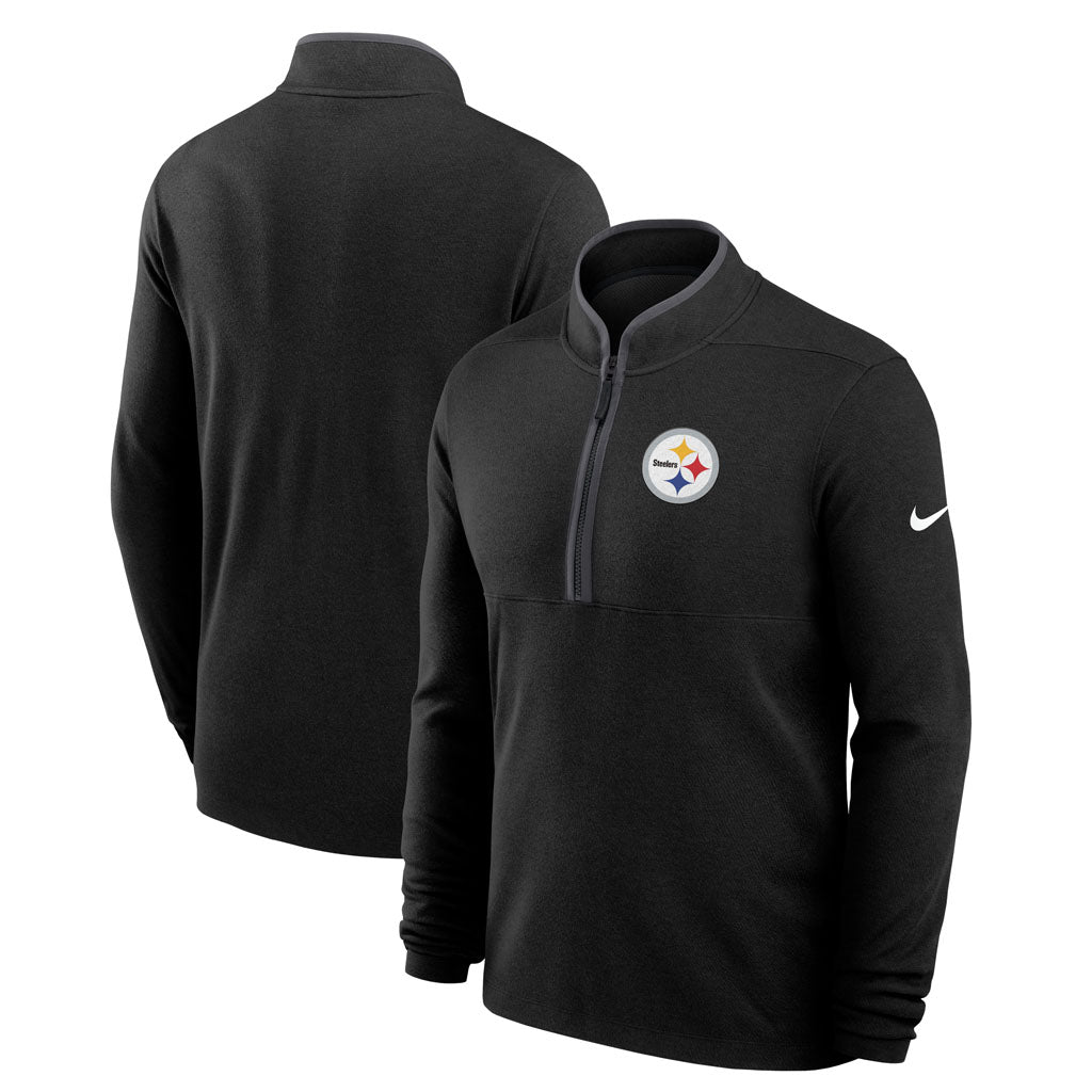 NFL Pittsburgh Steelers Nike Victory Half-Zip Pullover Top - Charcoal