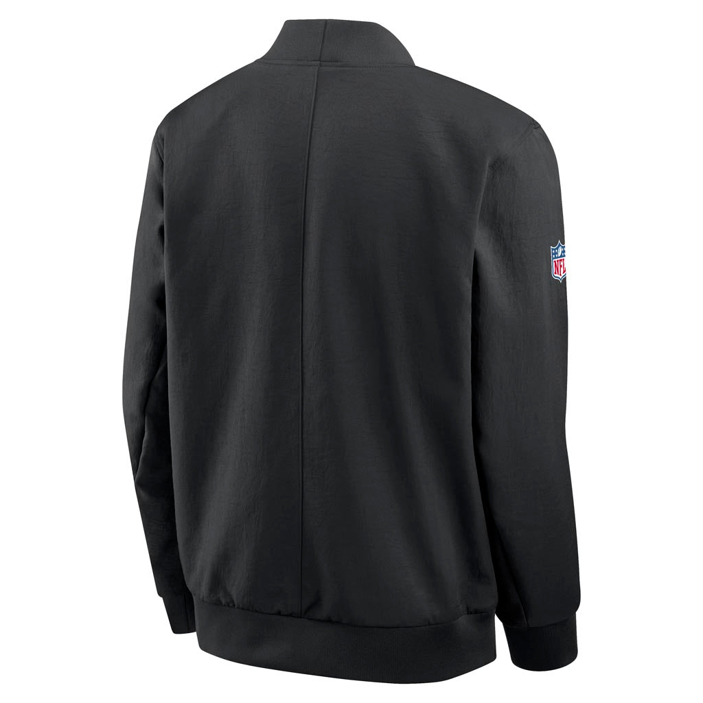 NFL San Francisco 49ers Nike 2025 Sideline Bomber Jacket - Black