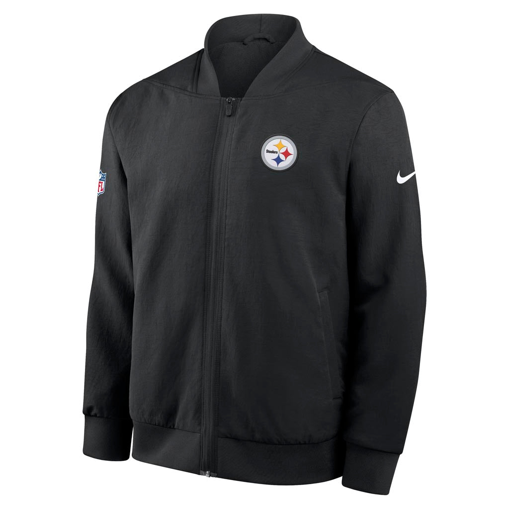NFL Pittsburgh Steelers Nike 2025 Sideline Bomber Jacket - Black