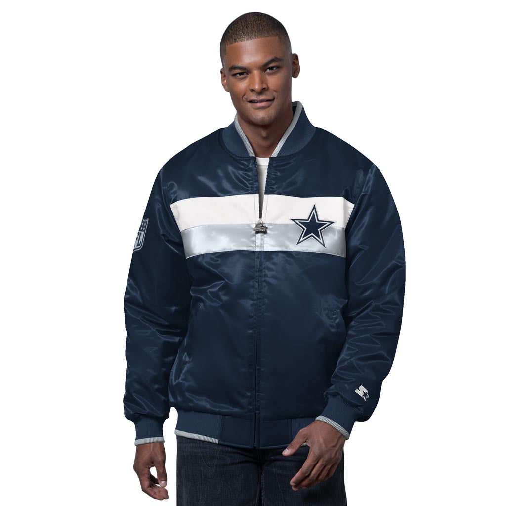NFL Dallas Cowboys Starter Ambassador Varsity Jacket - Navy