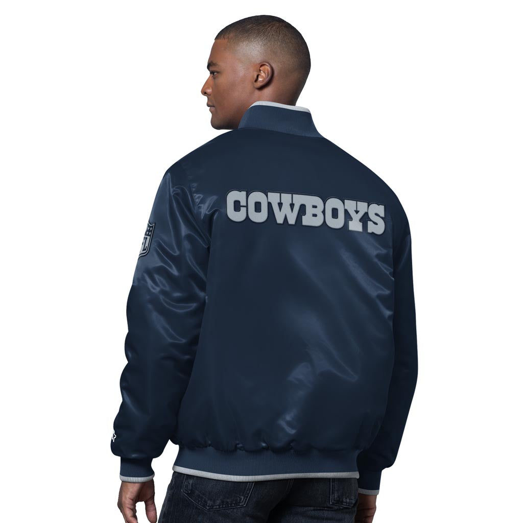 NFL Dallas Cowboys Starter Ambassador Varsity Jacket - Navy