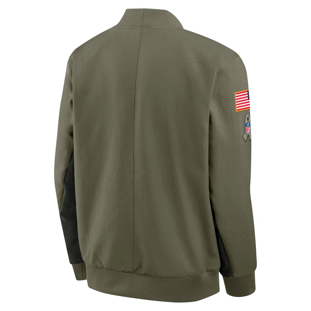 NFL Dallas Cowboys Nike 2025 Salute to Service Bomber Jacket - Green