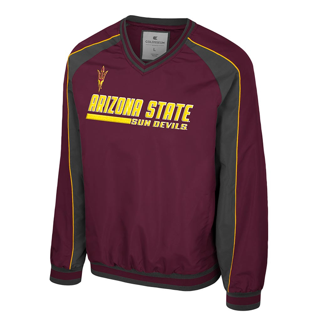 NCAA Arizona State Sun Devils Colosseum Goes America Coach Jacket - Maroon