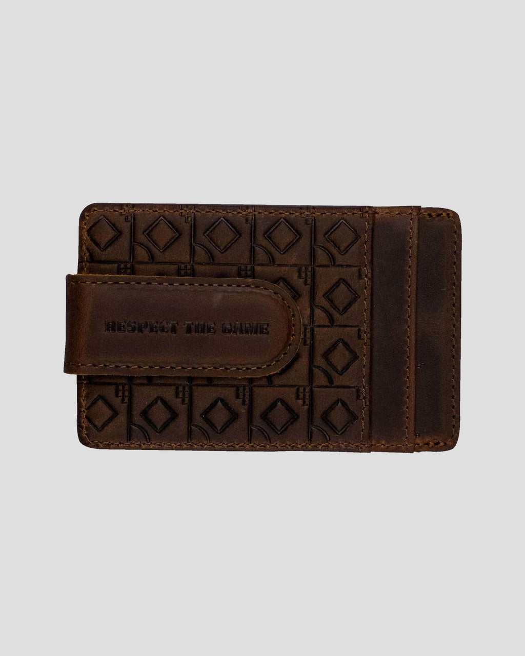 Flag Man Money Clip Wallet - Glove Leather