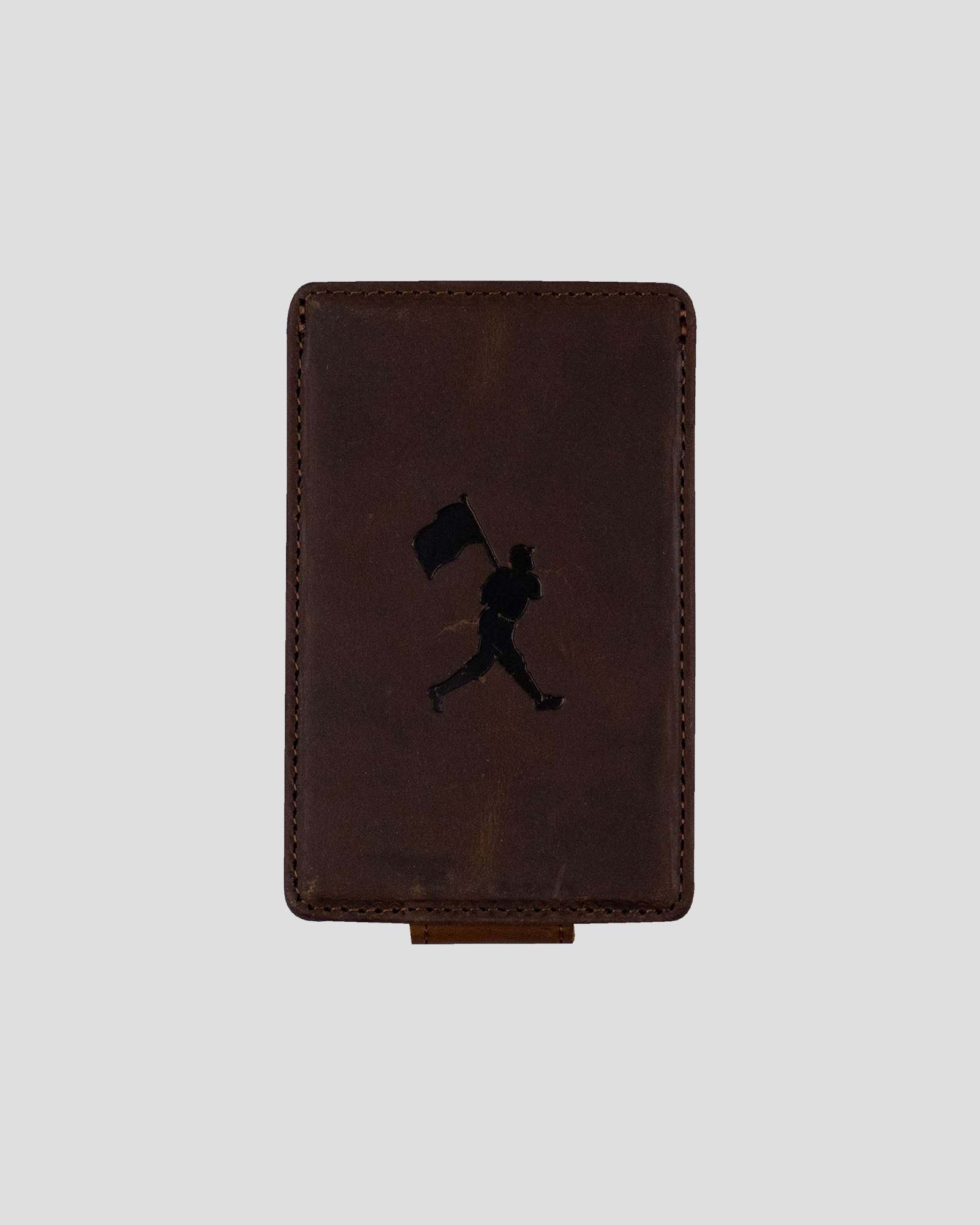 Flag Man Money Clip Wallet - Glove Leather