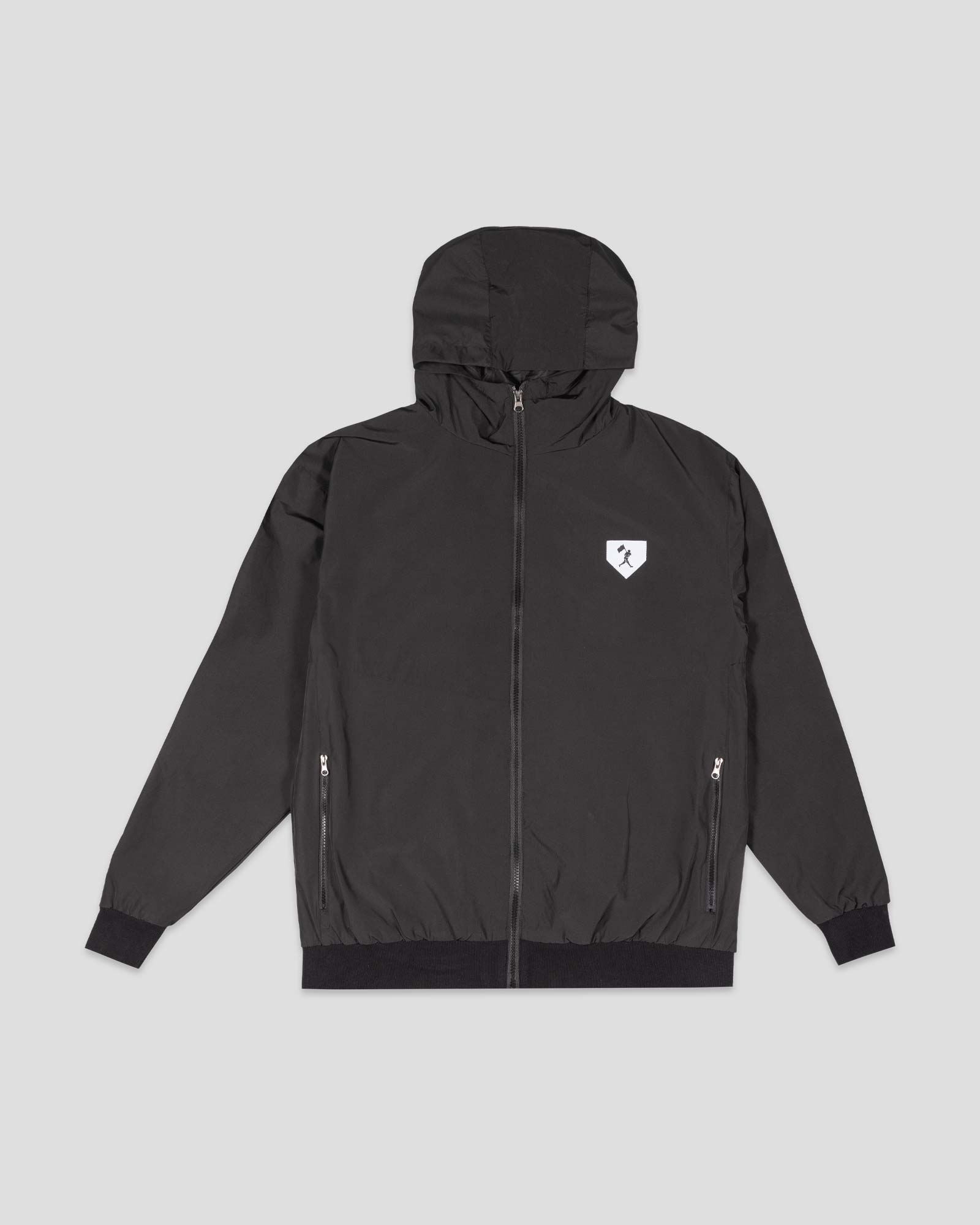 Shutout  Retro Windbreaker - Black