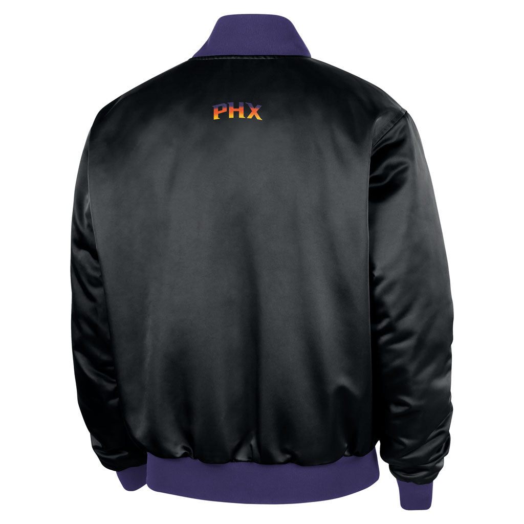 NBA Phoenix Suns Nike 2025-26 City Edition Premium Bomber Jacket - Black