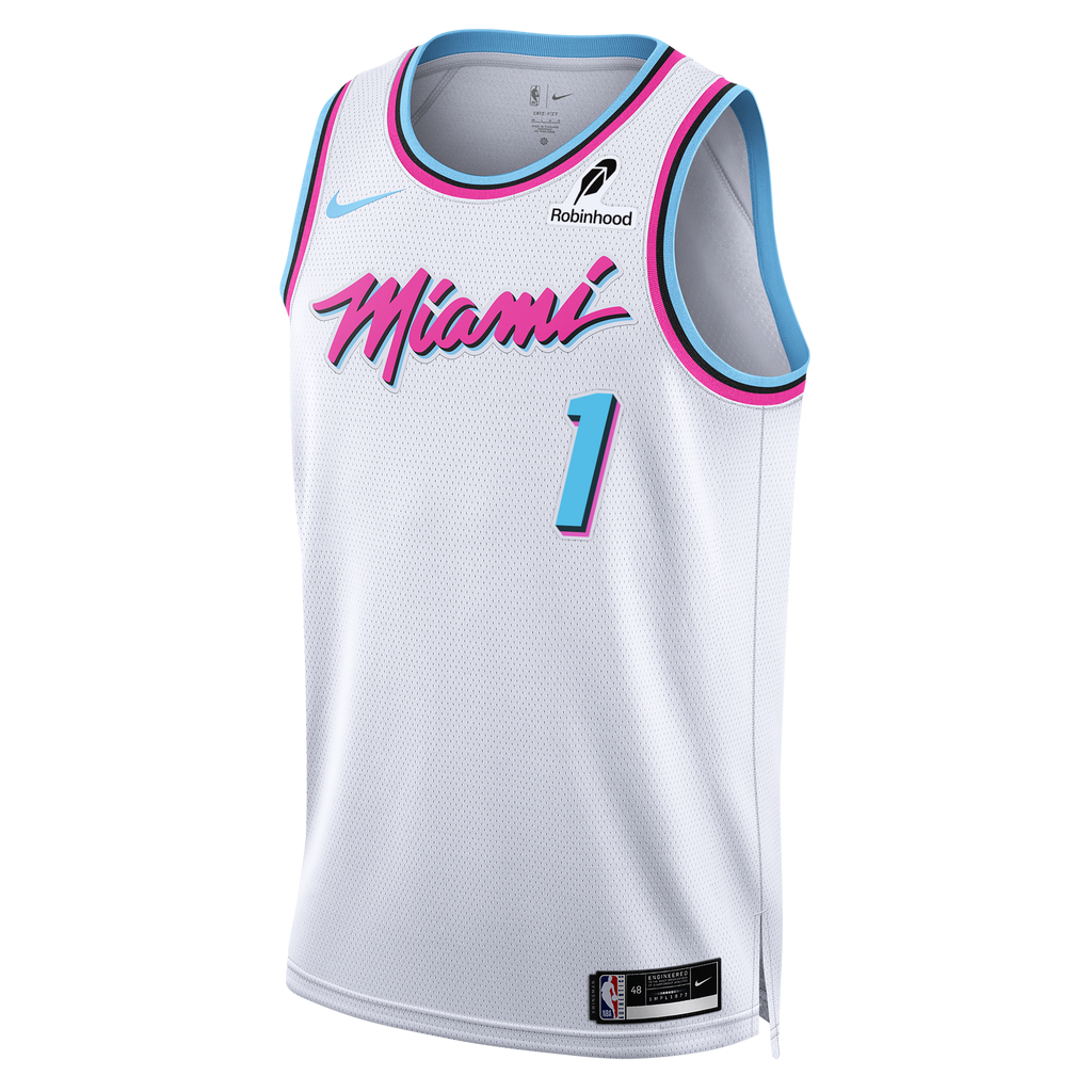 #1 Dad Nike Miami HEAT Original Vice Swingman Jersey