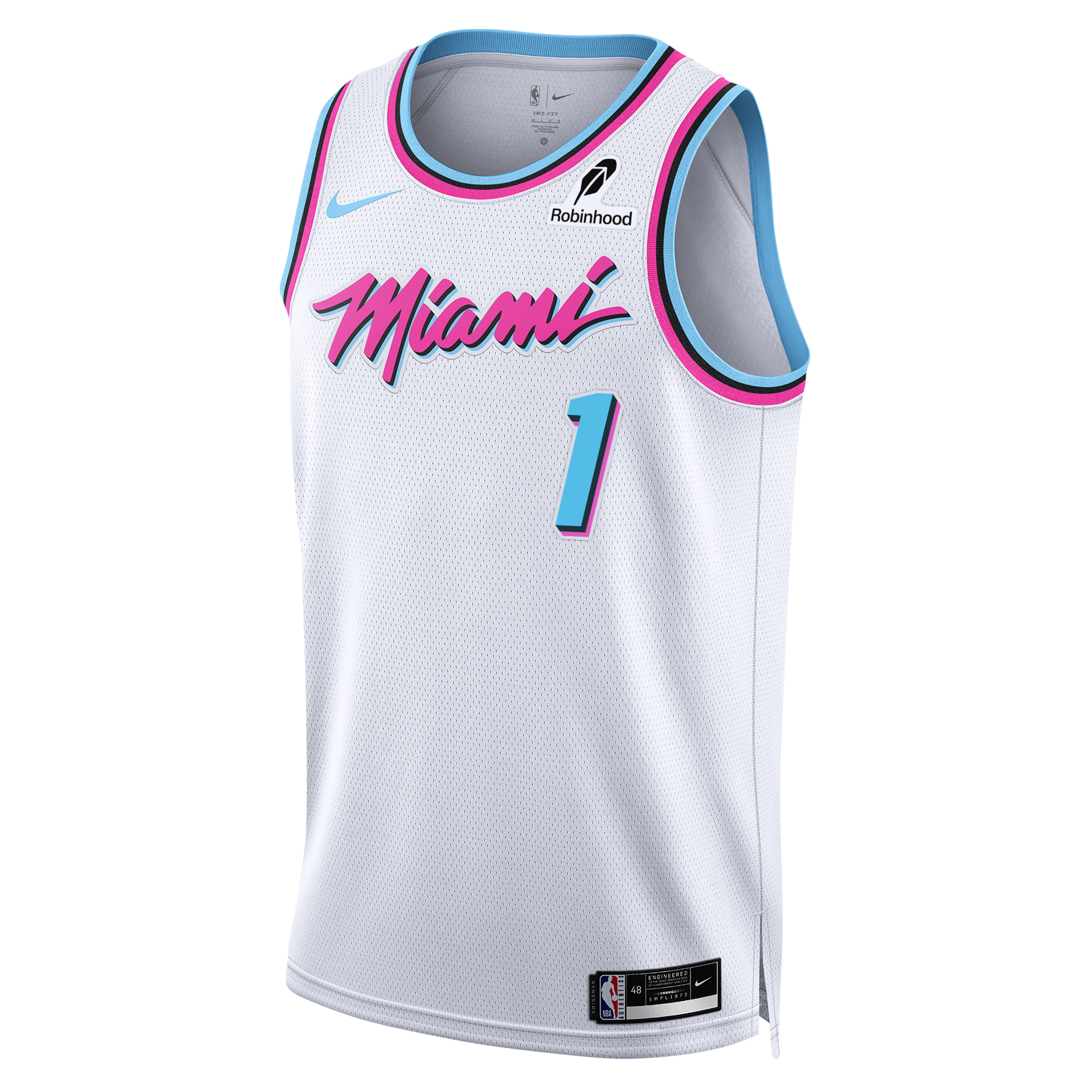 #1 Dad Nike Miami HEAT Original Vice Swingman Jersey