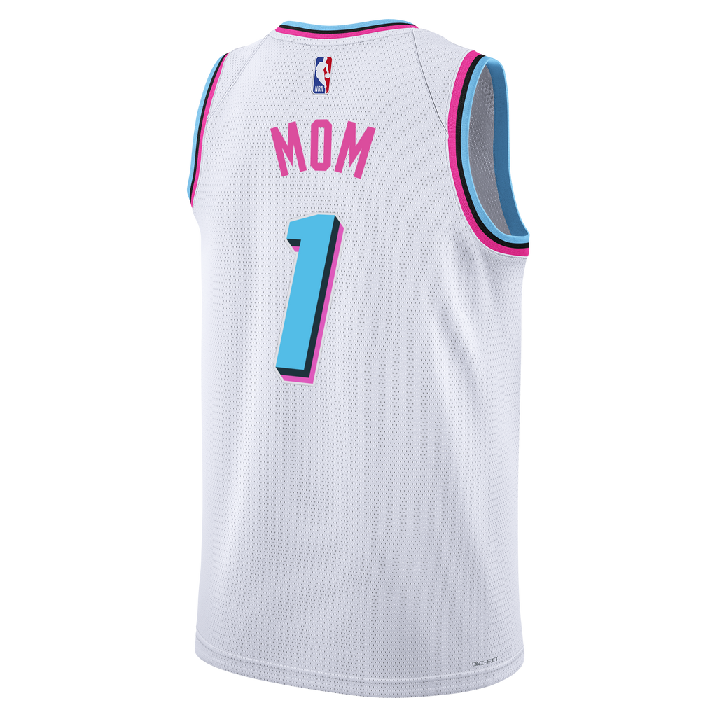#1 Mom Nike Miami HEAT Original Vice Swingman Jersey