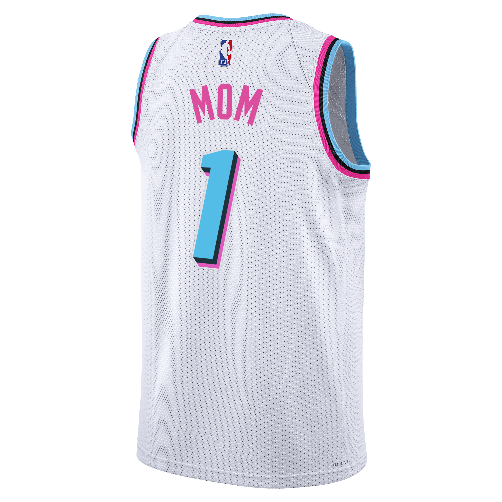#1 Mom Nike Miami HEAT Original Vice Swingman Jersey
