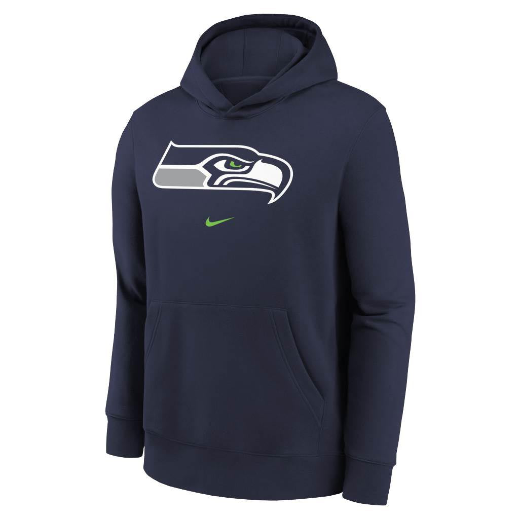 NFL Seattle Seahawks Youth Nike Club Pullover Hoodie - Navy
