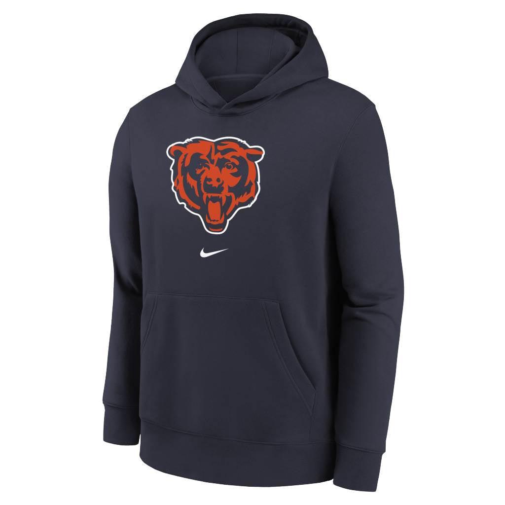 NFL Chicago Bears Youth Nike Club Pullover Hoodie - Navy