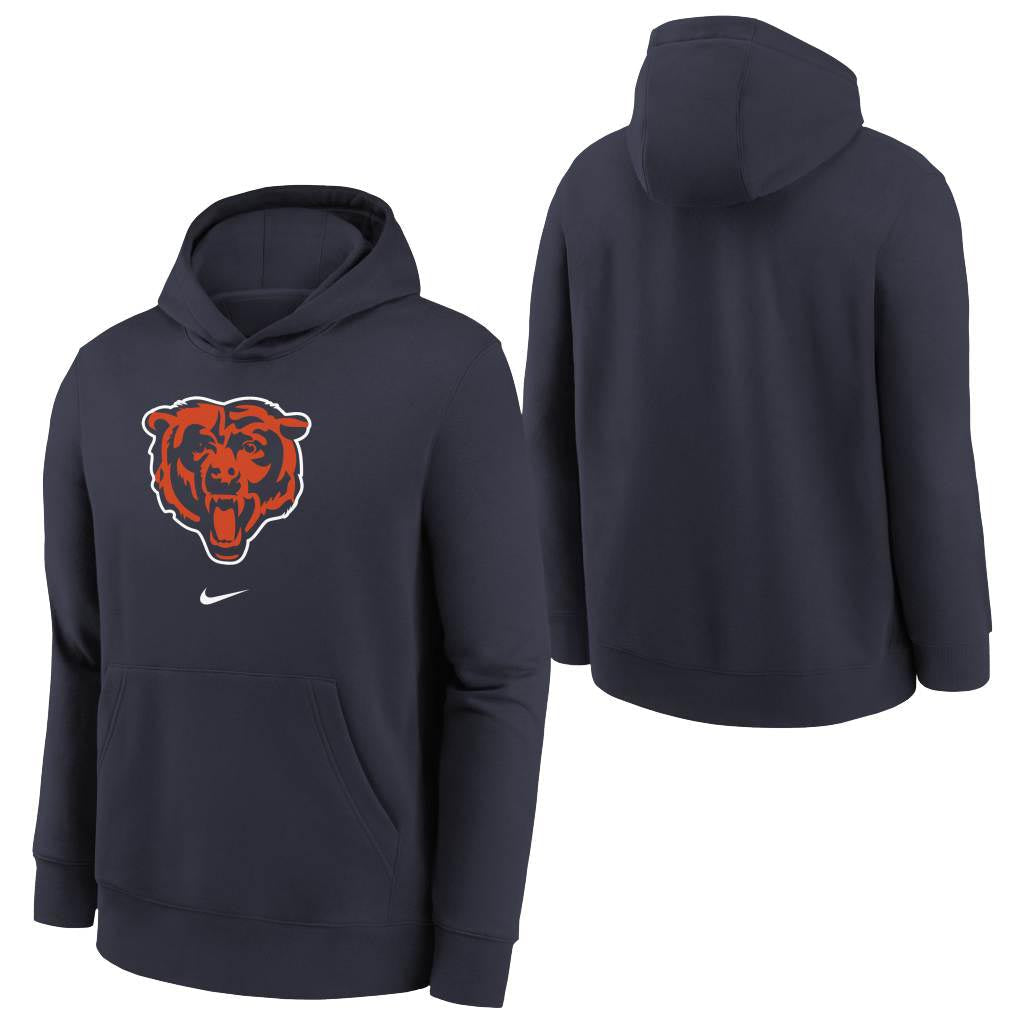 NFL Chicago Bears Youth Nike Club Pullover Hoodie - Navy