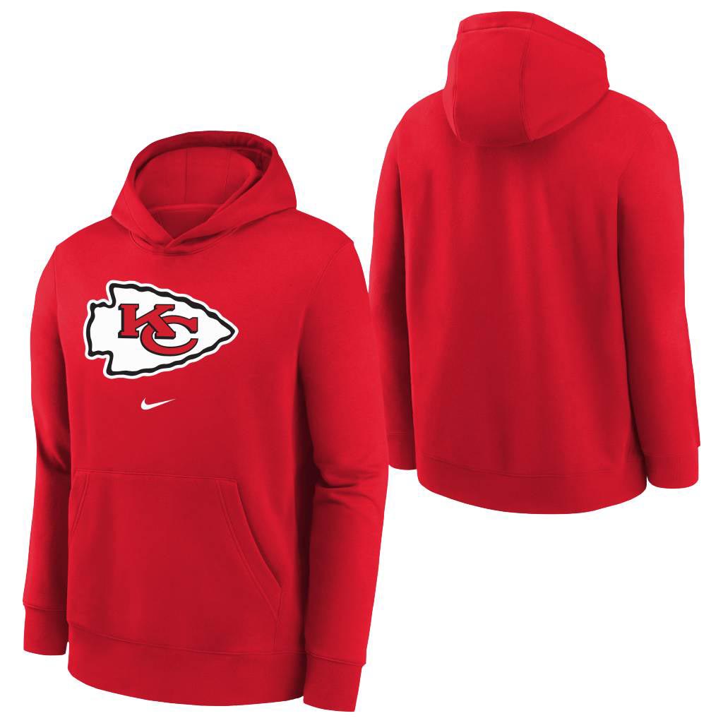 NFL Kansas City Chiefs Youth Nike Club Pullover Hoodie - Red