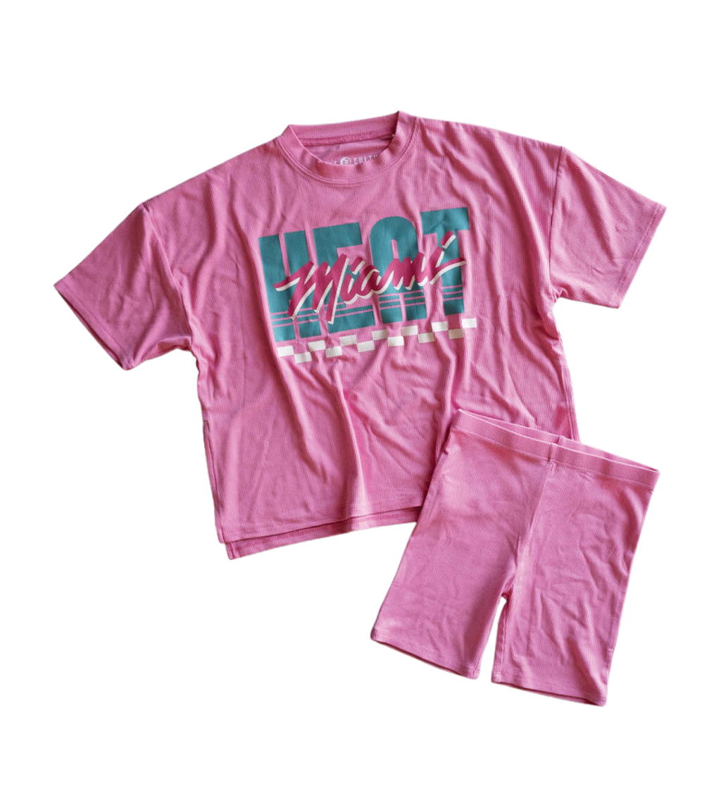 Court Culture x Everyday Leisure Miami Marquee Girl's Biker Set