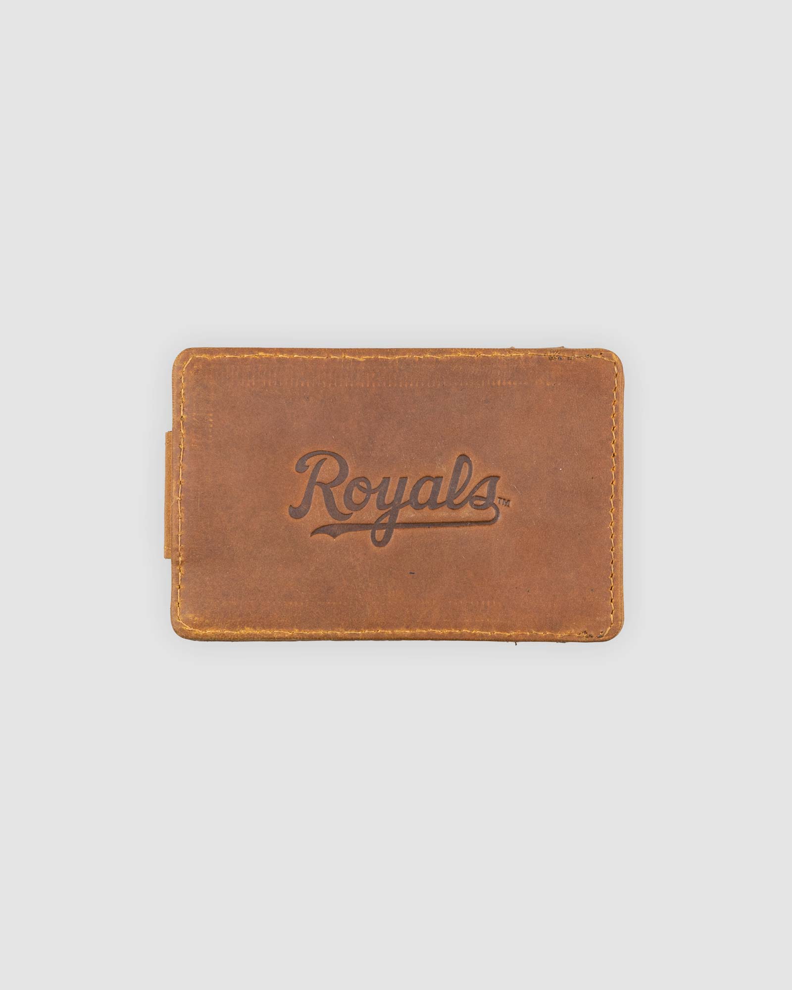 Flag Man Glove Leather Money Clip Wallet - Kansas City Royals