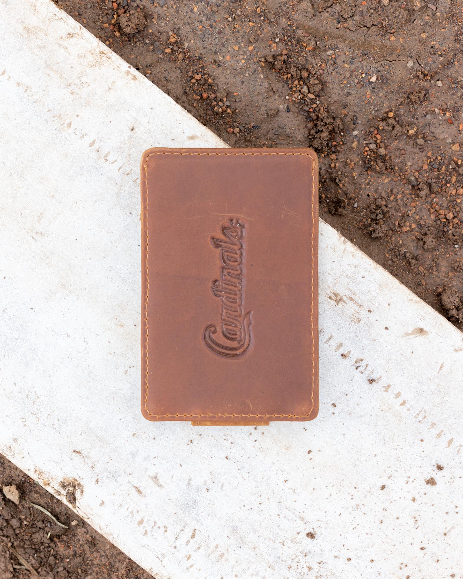 Flag Man Glove Leather Money Clip Wallet - St. Louis Cardinals