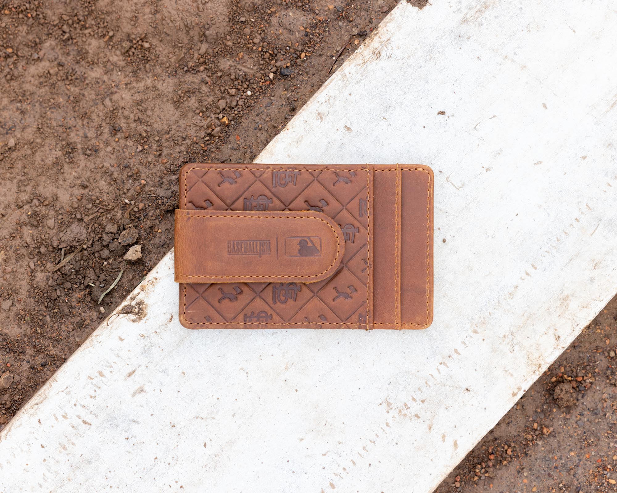 Flag Man Glove Leather Money Clip Wallet - St. Louis Cardinals