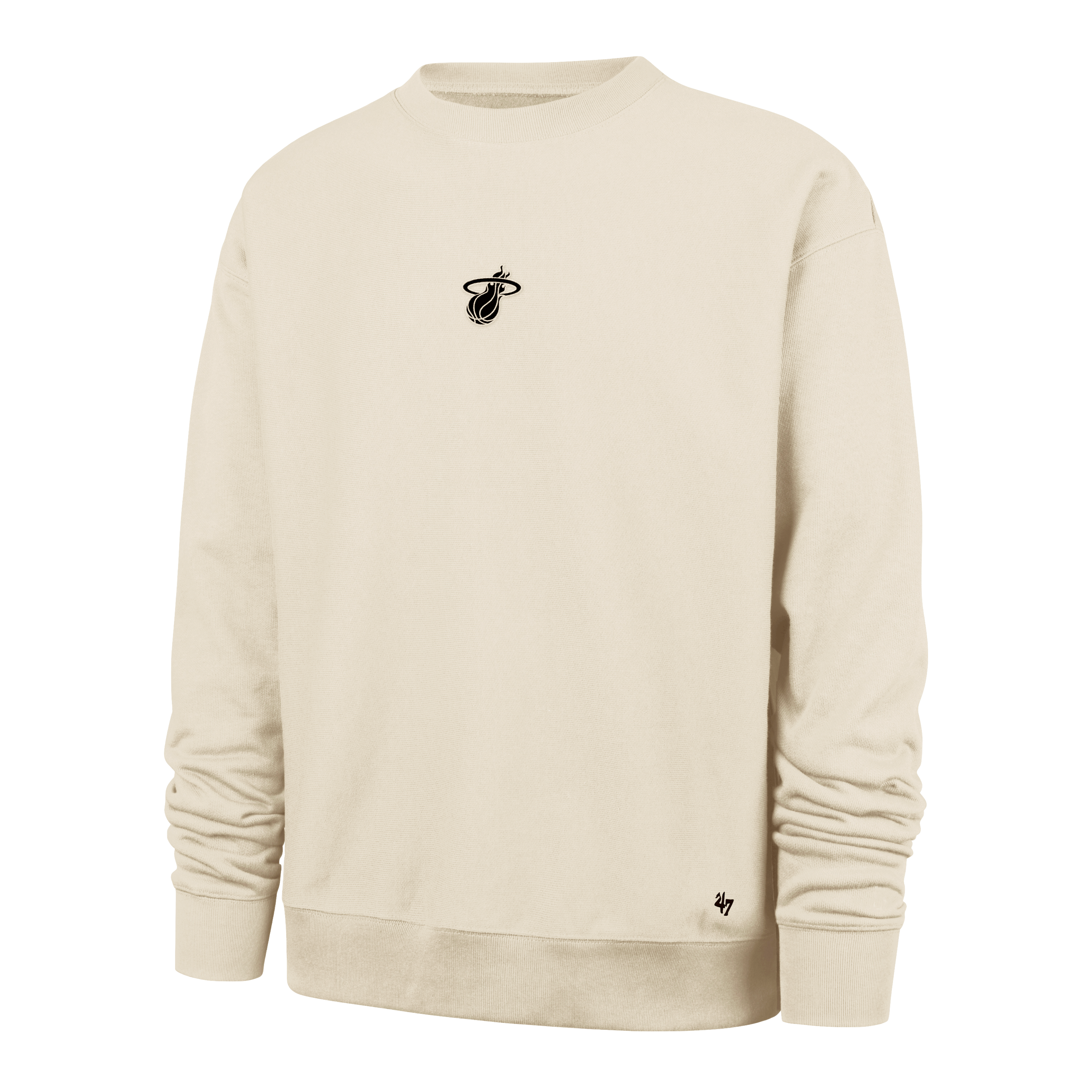 '47 Brand Miami HEAT Cream Logo Foundation Crewneck