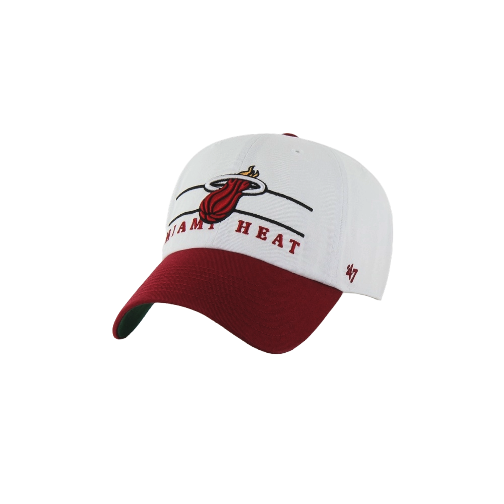 '47 Brand Miami HEAT Double Header Cleanup Dad Hat