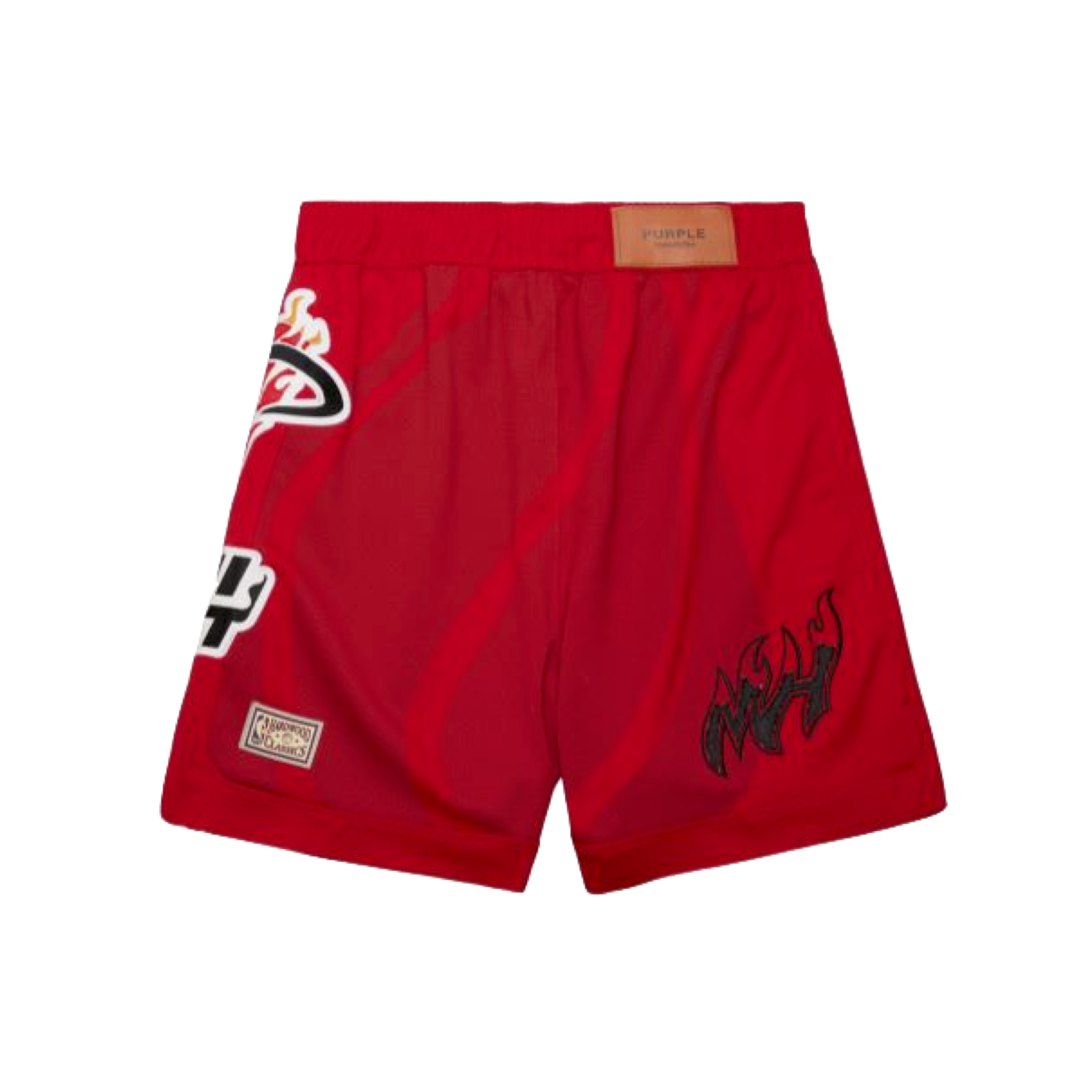 Mitchell & Ness x Purple Brand Miami HEAT Mesh Shorts