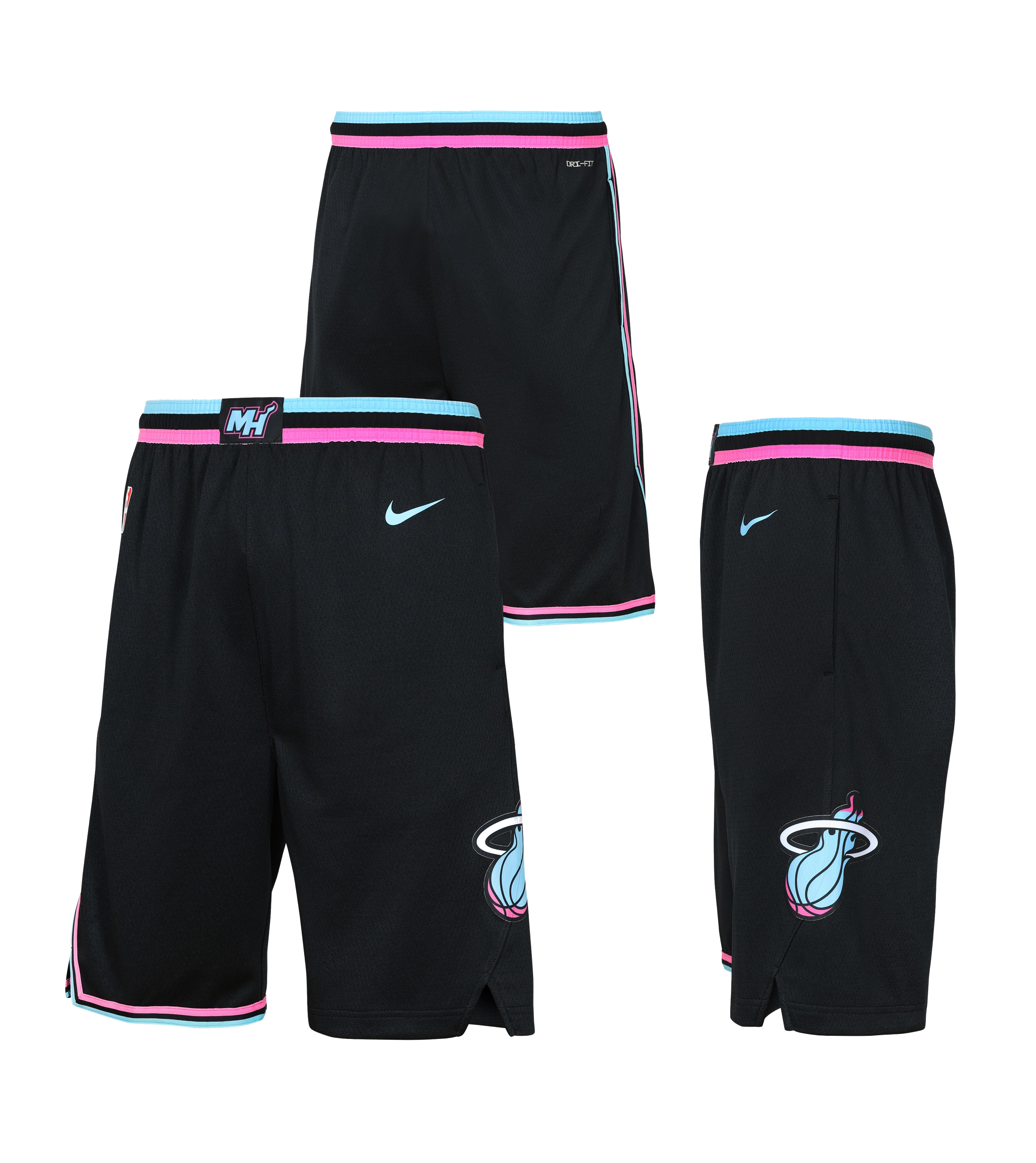 Nike Miami HEAT Original Vice Nights Youth Swingman Shorts