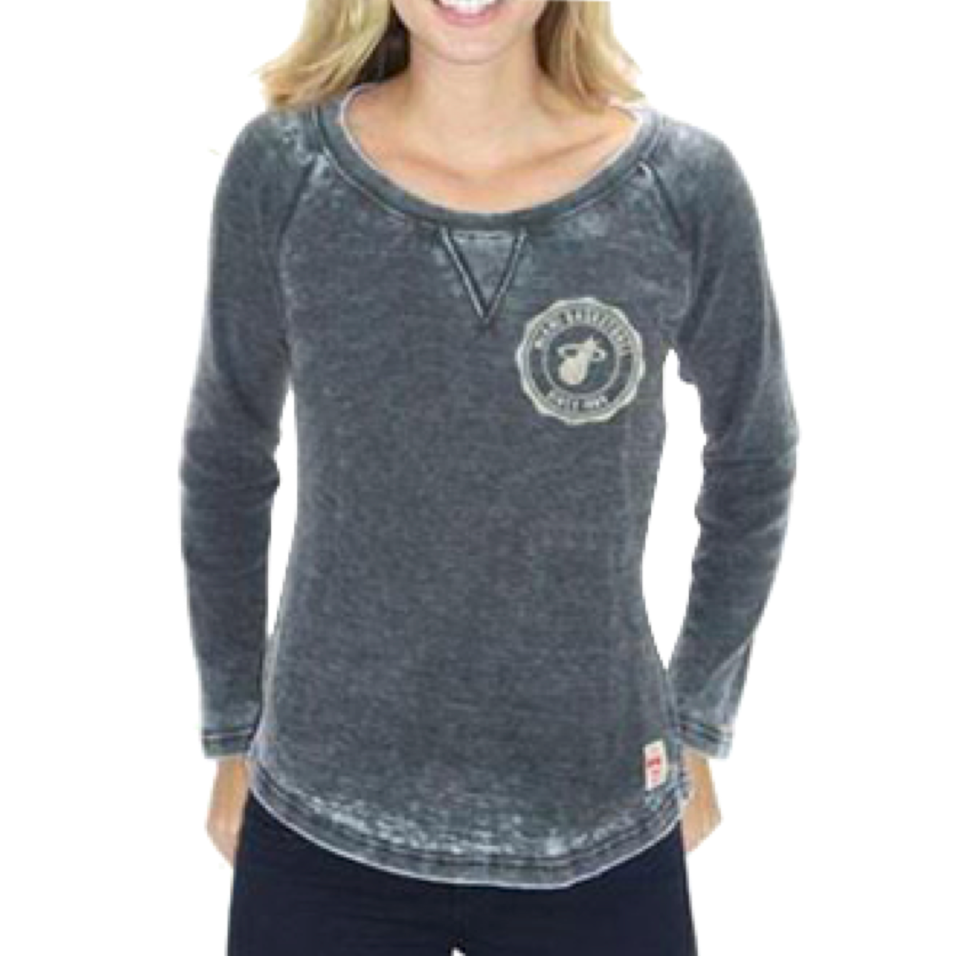 Sportiqe Miami HEAT Ladies Black Tie Stearns Tee